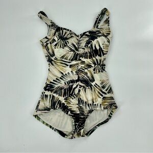 Vintage Maxine of Hollywood swimsuit tropical One‎ piece  Sz 12